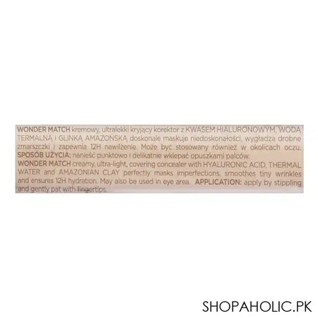 Eveline Wonder Match Coverage Creamy Concealer, 24 Hours Satin Finish, 05 Porcelain - Image 3