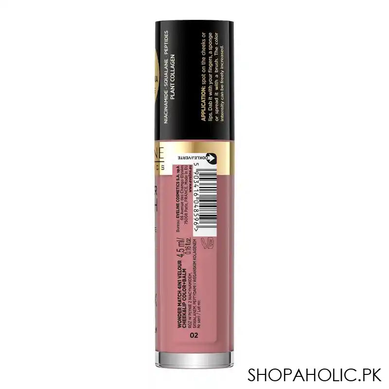 Eveline Wonder Match Skin Absolute Perfection 4-In-1 Velour Cheek & Lip Color + Balm, 02 - Image 4