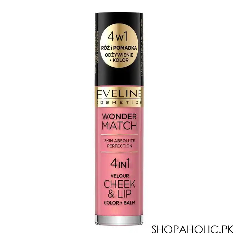 Eveline Wonder Match Skin Absolute Perfection 4-In-1 Velour Cheek & Lip Color + Balm, 03 - Image 4