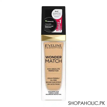 Eveline Wonder Match Skin Absolute Perfection Foundation, 20, Medium Beige - Main Image