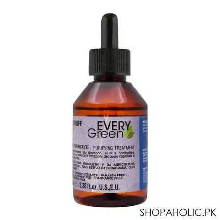 every green anti dandruff purifying hair treatment, paraben free, 100ml main image