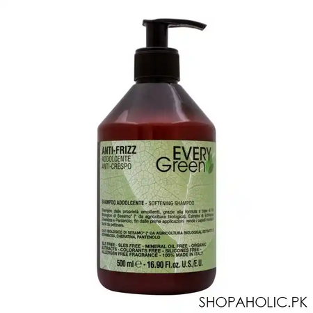 every green anti frizz softening shampoo, 500ml main image
