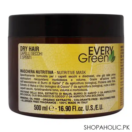 every green dry hair nutritive mask, 500ml main image