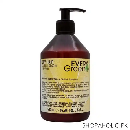 every green dry hair nutritive shampoo, 500ml main image