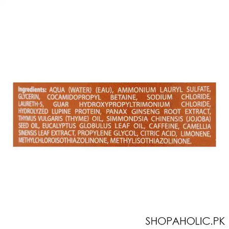 every green loss control energizing shampoo, 500ml image2