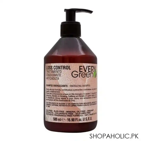 every green loss control energizing shampoo, 500ml main image