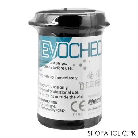 evocheck blood glucose test strips, 25 count, for gm700s main image