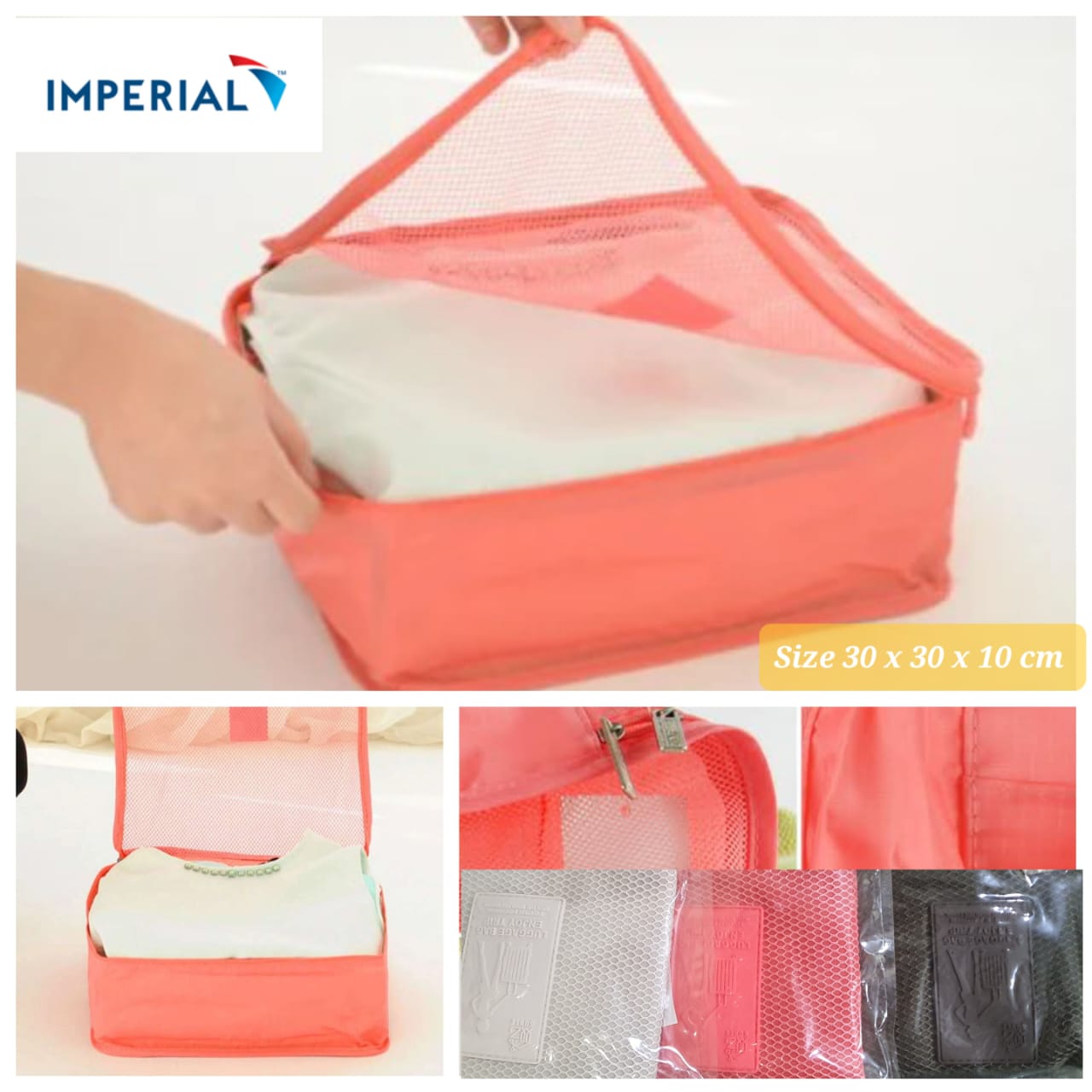 Imperial Travel Organizer Storage Bags/Portable Luggage Organizer Clothes Tidy Pouch Suitcase Packing Cube Case main image