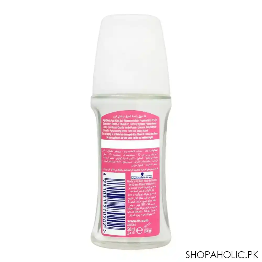 fa 24h freshly free grapefruit & lychee scent roll on deodorant, for women, 50ml image2