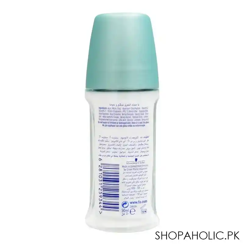 fa 48h protection soft & control fresh jasmine scent roll on deodorant, for women, 50ml image2