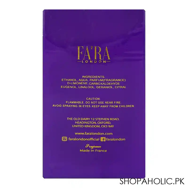 Fa'ra Gorgeous Pour Femme, For Women, Eau De Parfum, 100ml - Image 2