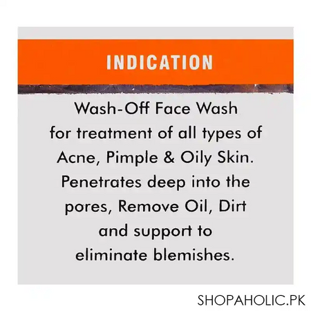 faab pharma wash off oil free acne wash, 120ml image4