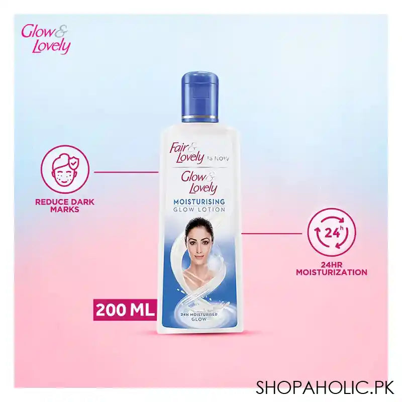 Fair & Lovely Is Now Glow & Lovely Moisturising Glow Lotion, 200ml - Main Image