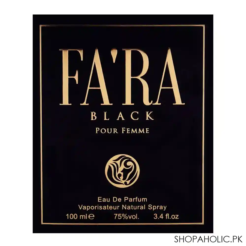 fa'ra black for women eau de parfum, 100ml image2