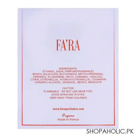 fa'ra delice pour femme eau de parfum, 100ml image4