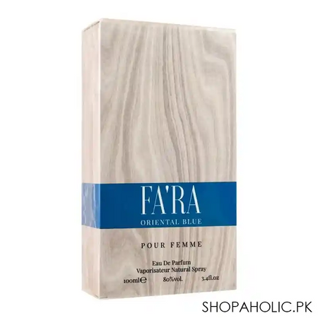 fa'ra oriental blue pour femme eau de parfum, fragrance for women, 100ml image3
