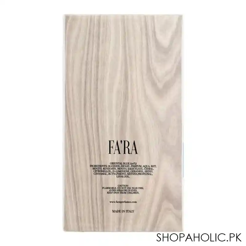 fa'ra oriental blue pour femme eau de parfum, fragrance for women, 100ml image4