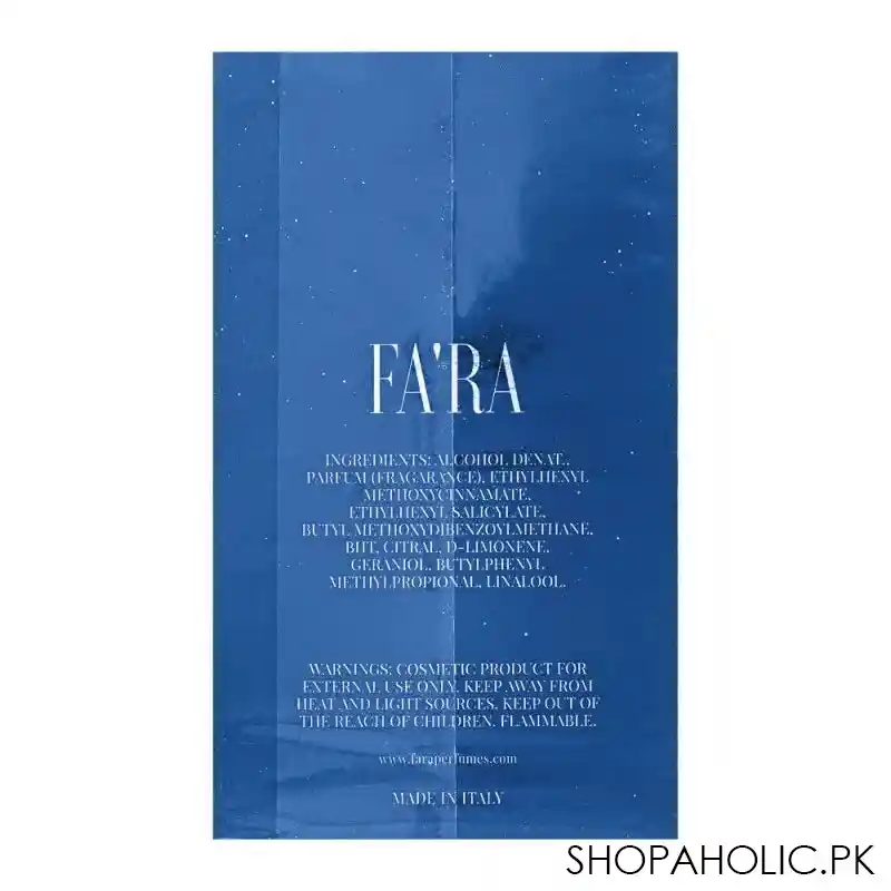 fa'ra rock star pour homme eau de parfum, fragrance for men, 100ml image3