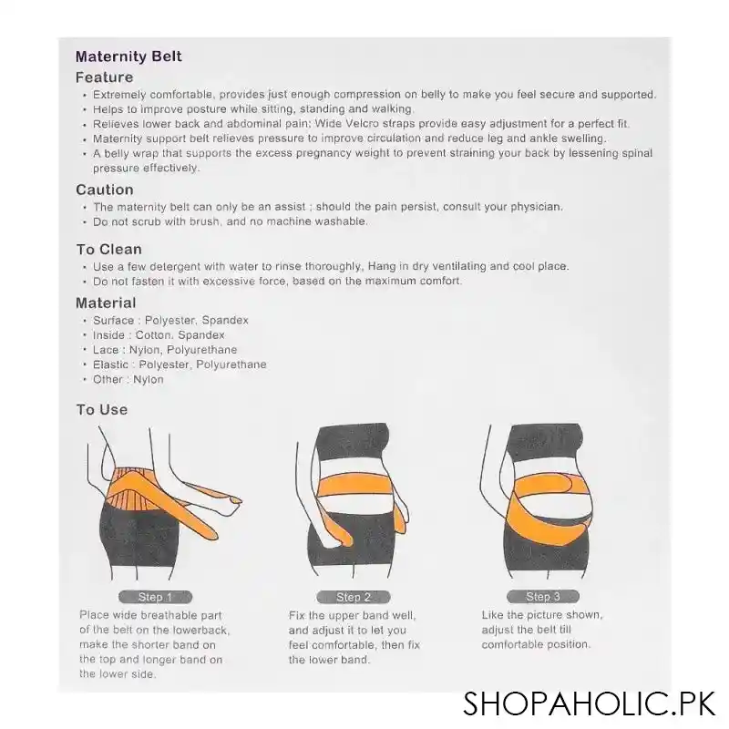 farlin cross shape maternity belt, large, fa 11002 l image3