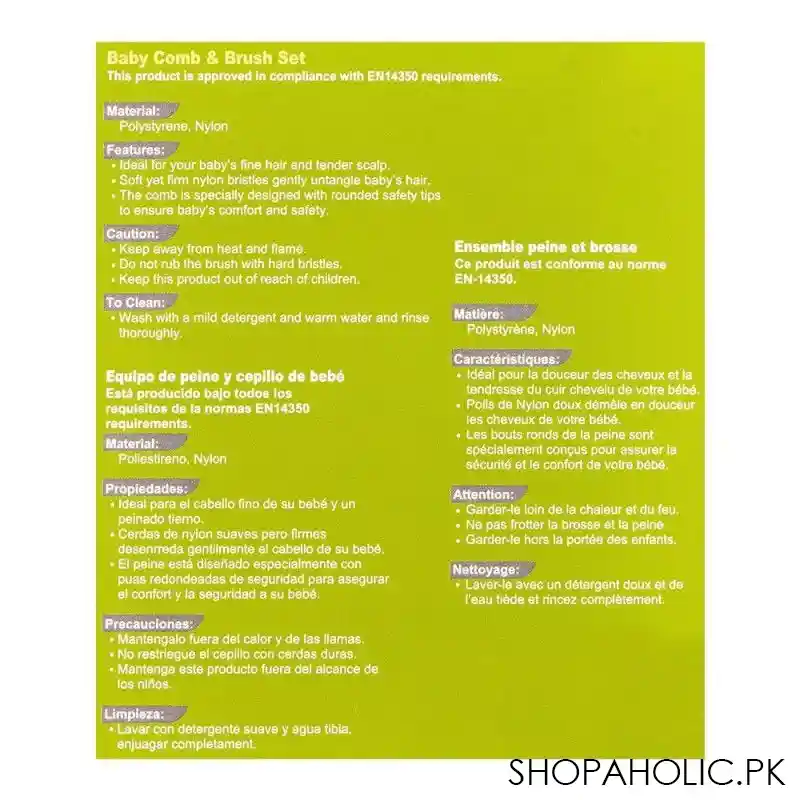 farlin doctor j. baby hair comb & brush set, 0m+, bf 150 image4
