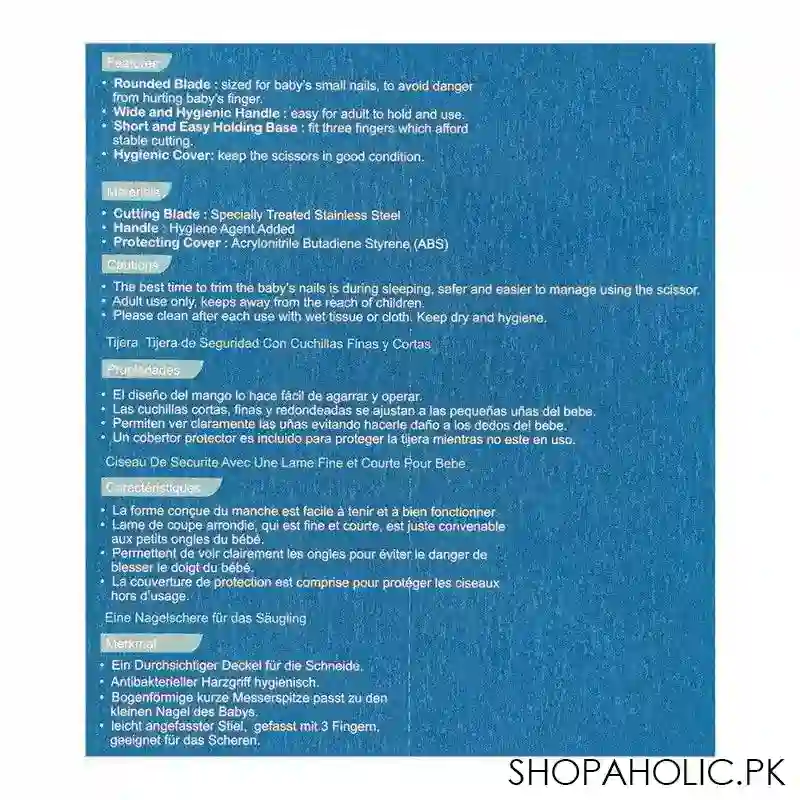 farlin doctor j. baby thin & short blade safety scissors, 0m+, bf 160b image4
