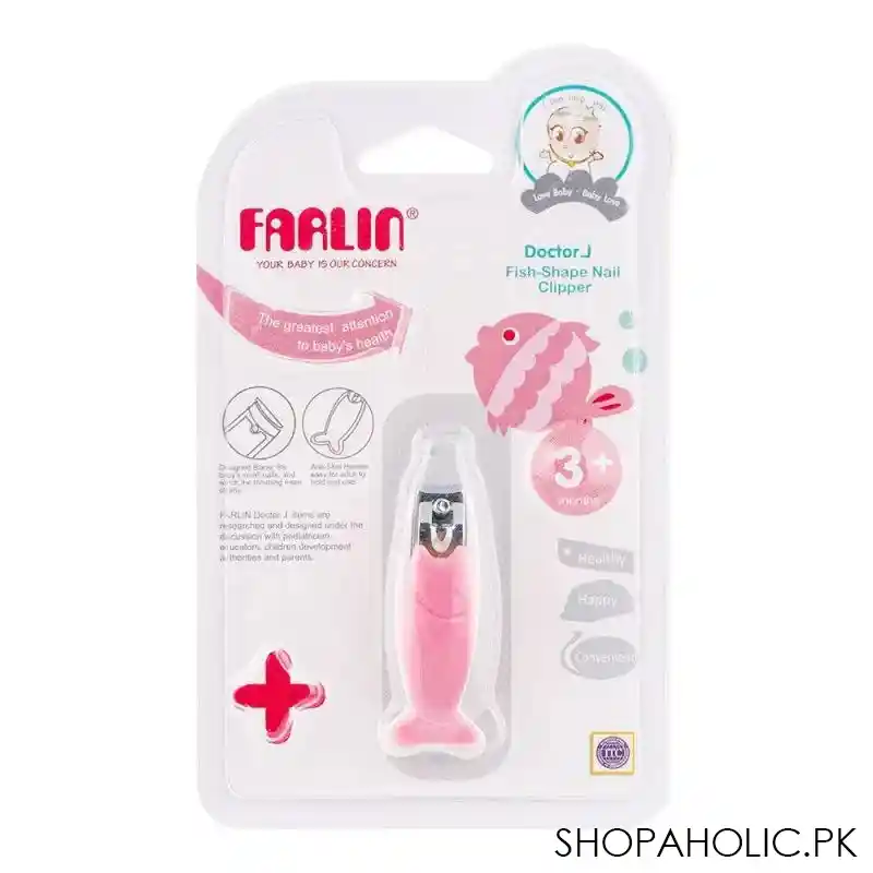 farlin doctor j. fish shape nail clipper, 3m+, bf 160d image2