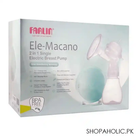 farlin ele macano 2 in 1 single electric breast pump, aa 12014 image2