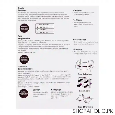 farlin girdle after birth healthy reshaping belt, large, bf 600l image4