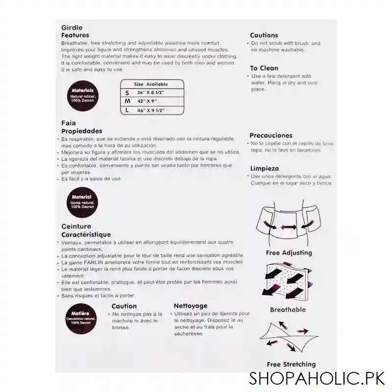 farlin girdle after birth healthy reshaping belt, large, bf 600l image4