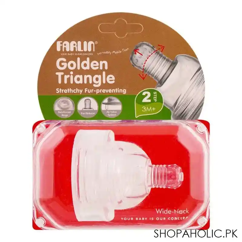 farlin golden triangle strethchy fur wide neck nipple, 3m+, p 3 m image2