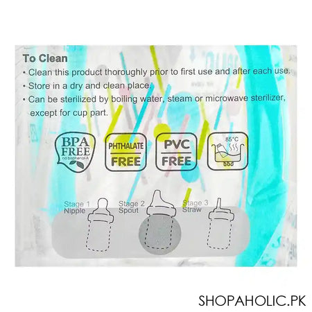 Farlin J'Aime Gulu Gulu Tritan Crystal Transparent Spout Top Drinking Cup, 150ml, AG-10027 - Image 7