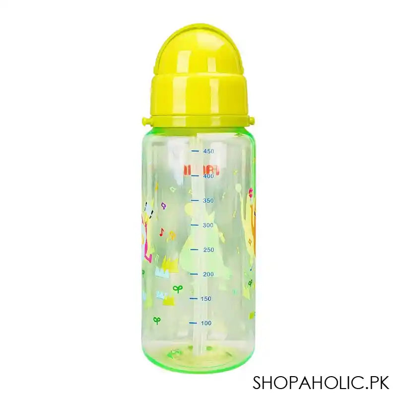 Farlin J'Aime Gulu Gulu Tritan Crystal Transparent Straw Drinking Cup, 450ml, AG-20003-G - Image 2