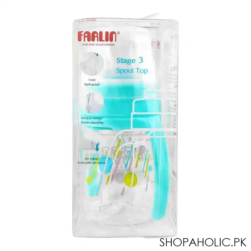 farlin j'aime gulu gulu tritan crystal transparent straw top drinking cup, 150ml, ag 10028 image4