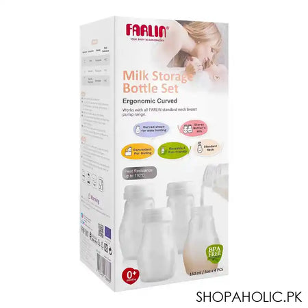 Farlin Milk Storage Bottle Set, 4-Pack, 150ml, BP-868 - Main Image
