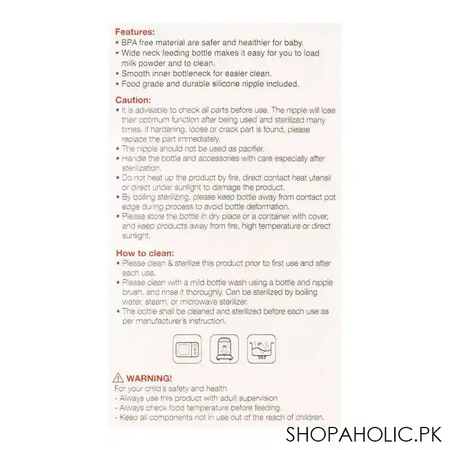 farlin mom fit anti colic pp wide neck feeding bottle, 3m+, 270ml, ab 42011 b image4