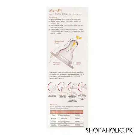 farlin mom fit anti colic pp wide neck feeding bottle, 3m+, 270ml, ab 42011 b image5