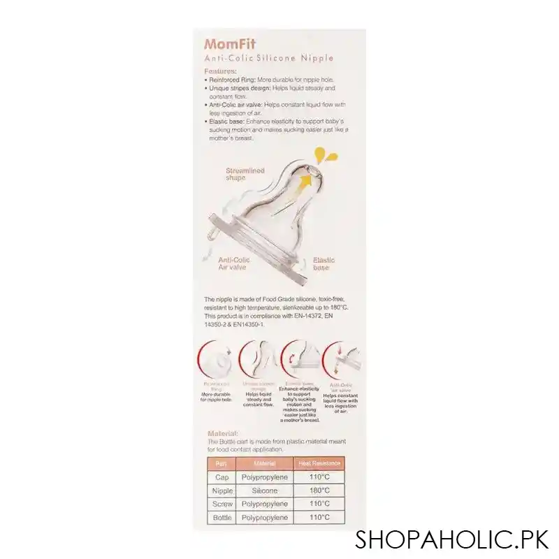 farlin mom fit anti colic pp wide neck feeding bottle, 3m+, 270ml, ab 42011 b image5