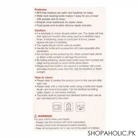 farlin mom fit anti colic pp wide neck feeding bottle, 3m+, 270ml, ab 42011 g image4