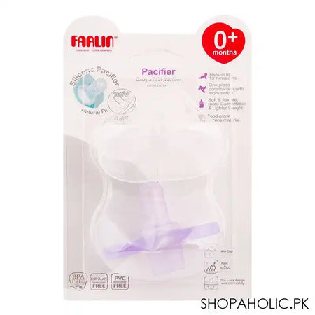 Farlin Natural Fit Silicone Pacifier, 0m+, BA-10023 - Image 2