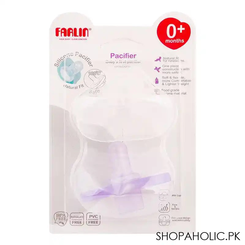 Farlin Natural Fit Silicone Pacifier, 0m+, BA-10023 - Image 2