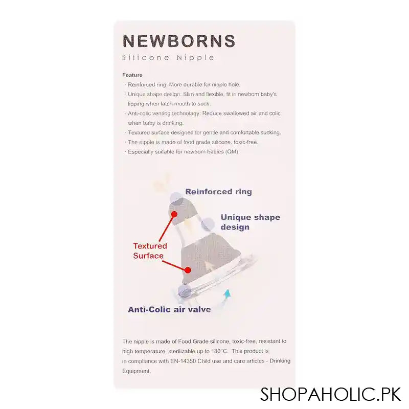 Farlin Newborn Feeding Bottle, 0m+, 60ml/2oz, AB-41020 - Image 7