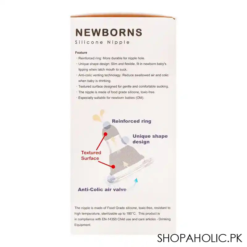 Farlin Newborns Glass Boro-Silicate Standard Neck Feeding Bottle, 60ml, NB-205G - Image 4