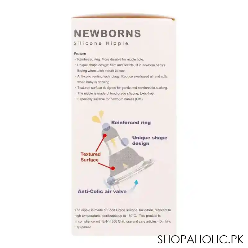 farlin newborns standard neck natural feeding bottle, 60ml, nf 205 image4
