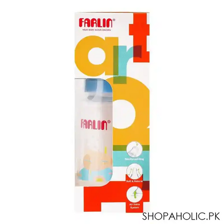 farlin silky pp standard neck feeding bottle, 0m+, 140ml/5oz, blue, ab 41016 b image3