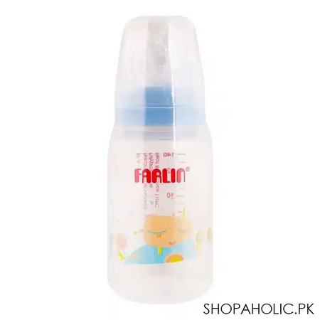 farlin silky pp standard neck feeding bottle, 0m+, 140ml/5oz, blue, ab 41016 b main image