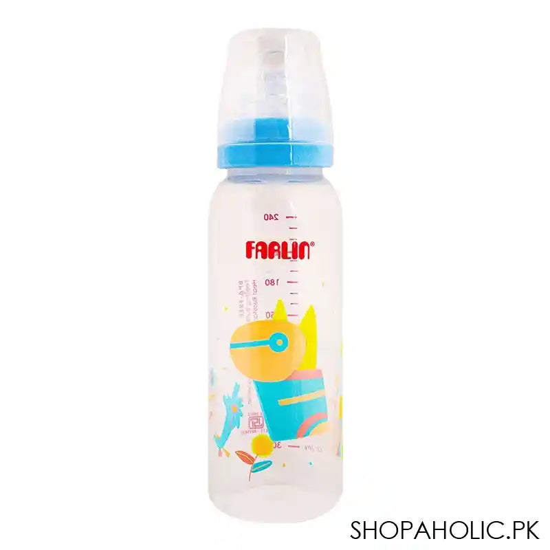Farlin Silky PP Standard Neck Feeding Bottle, 3m+, 240ml/8oz, Blue, AB-41017-B - Main Image