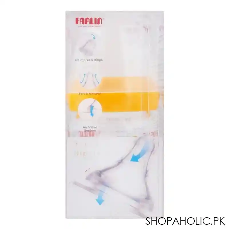 farlin silky wide neck a 33 glass feeding bottle, 120ml, ab 32007 image2
