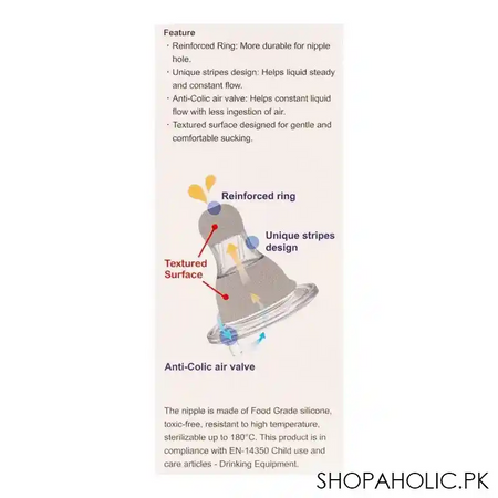 farlin standard neck natural feeding bottle, 120ml, nf 868 image5