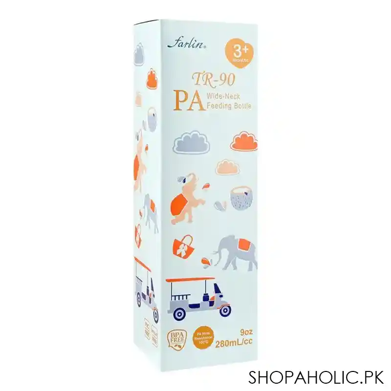 farlin tr 90 pa wide neck feeding bottle, 180ml, ab a2002 03 main image