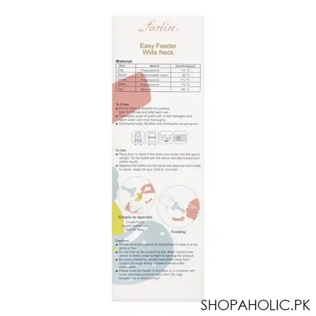 farlin wide neck easy feeding bottle, 180ml, ab 44003 b image3